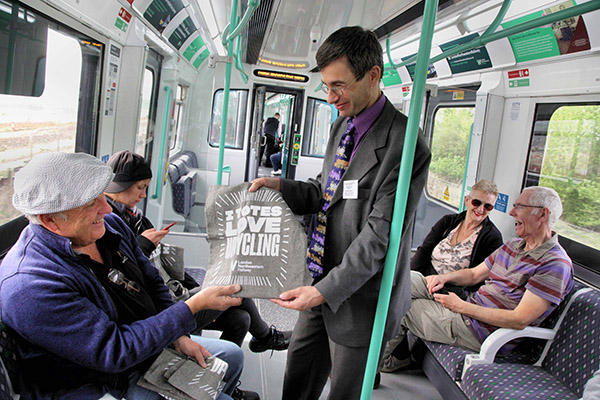 230 train Soft Launch Upcycled Goody Bag Distribution