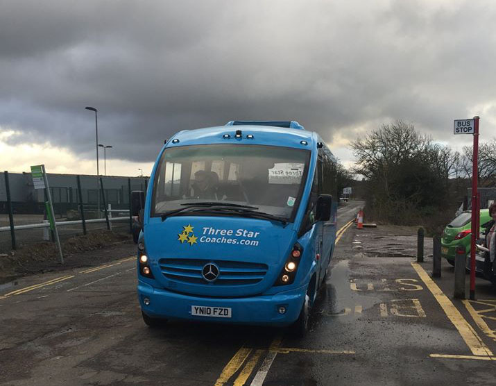 Rail Replacement Bus at Ridgmont