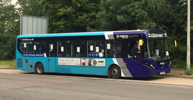 Rail Replacement Bus at Bow Brickhill