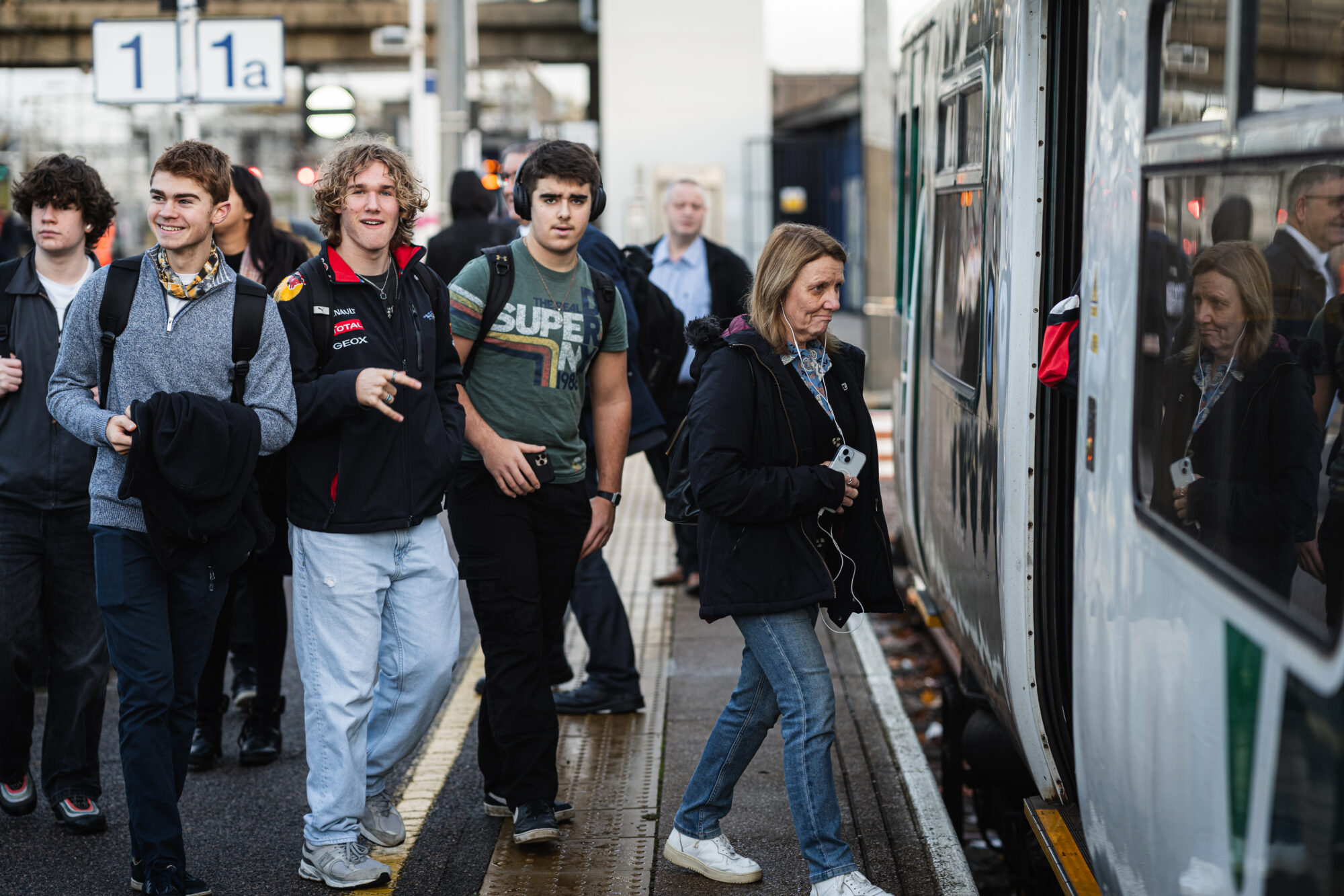 Passsengers Boarding At Bedford